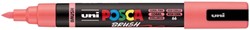 Paintmarker Uni POSCA PC-5BR brushpunt M koraal 1 Stuk