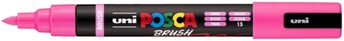 Paintmarker Uni POSCA PC-5BR brushpunt M roze 1 Stuk