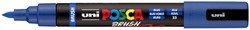 Paintmarker Uni POSCA PC-5BR brushpunt M donkerbl 1 Stuk