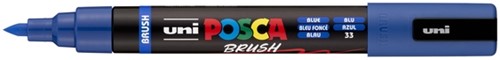 Paintmarker Uni POSCA PC-5BR brushpunt M donkerbl 1 Stuk