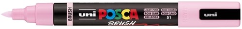 Paintmarker Uni POSCA PC-5BR brushpunt M lichtroze 1 Stuk