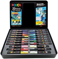 Paintmarker Uni POSCA Manga Hero ass koffer 20st 1 Stuk-2