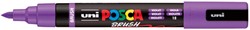 Paintmarker Uni POSCA PC-5BR brushpunt M violet 1 Stuk