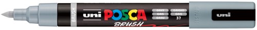 Paintmarker Uni POSCA PC-5BR brushpunt M grijs 1 Stuk