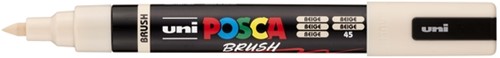 Paintmarker Uni POSCA PC-5BR brushpunt M beige 1 Stuk