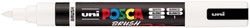 Paintmarker Uni POSCA PC-5BR brushpunt M wit 1 Stuk
