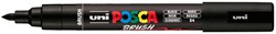 Paintmarker Uni POSCA PC-5BR brushpunt M zwart 1 Stuk