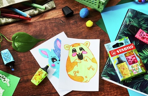 Markeerstift STABILO BOSS MINI Animal 3st 3 Stuk-3