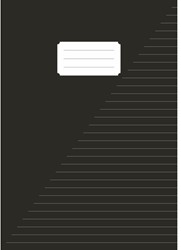 Schrift Kangaro A4 lijn 160pag 60gr 5st zwart 5 Stuk