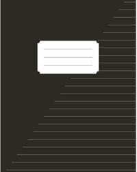 Schrift Kangaro A5 lijn 160pag 60gr 10st zwart 10 Stuk