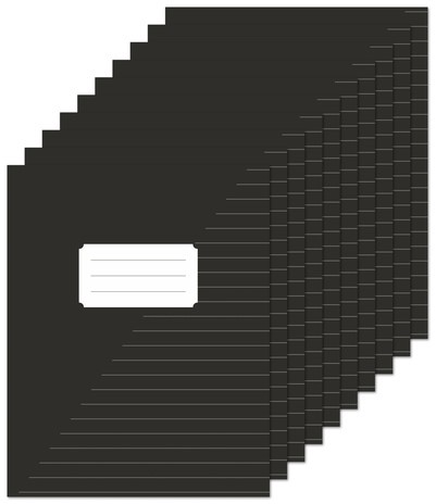 Schrift Kangaro A5 lijn 160pag 60gr 10st zwart 10 Stuk-2