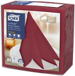 Dinerservet Tork Linstyle Premium bordeaux 478885 50 Vel