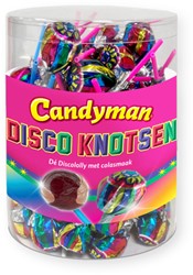 Lolly Candyman discoknotsen 100 stuks 100 Stuk