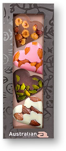 Chocolade Australian hartjes doos 4 stuks 4 Stuk