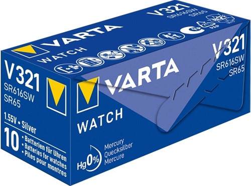 Batterij VARTA knoopcel 1x V321/SR65 zilver-3