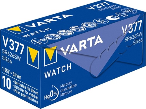 Batterij VARTA knoopcel V377/SR66 zilver 1 Stuk-3