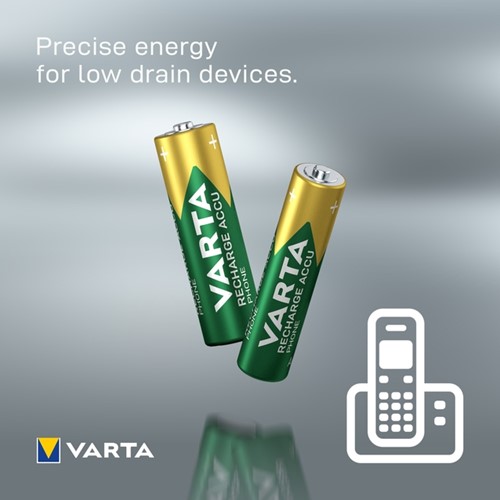 Batterij VARTA oplaadbaar Accu Phone 2x AAA 550mAh 2 Stuk-3