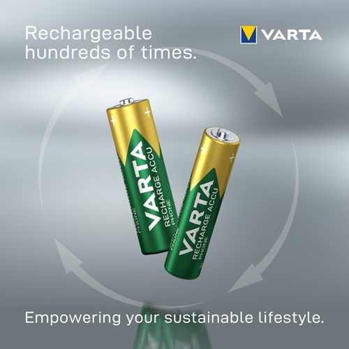 Batterij VARTA oplaadbaar Accu Phone 2x AAA 550mAh 2 Stuk-1