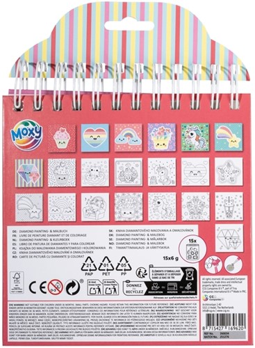 Kleurboek Moxy Diamondpainting 16x16cm 1 Stuk-2