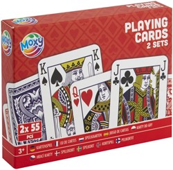 Speelkaarten Moxy doos à 2 sets met 55 kaarten
