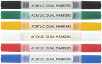 Acrylmarker Nassau Dual tip set à 6 kleuren 1 Doos-2