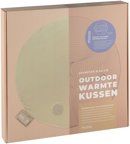Warmtekussen Mood outdoor rond 40cm beige 1 Doos