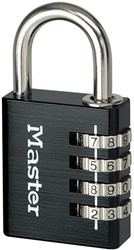 Hangslot MasterLock combi  alu + sleutel 40mm 1 Stuk