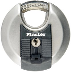 Hangslot MasterLock Excell gelamineerd grijs 1 Stuk