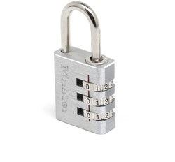 Hangslot MasterLock combi aluminium 30mm 1 Stuk