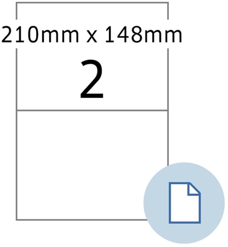 Etiket HERMA 8402 A4 EXPR 500 210x148 wit 1000st 500 Vel