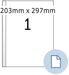 Etiket HERMA 8401 A4 EXPR 500 203x297 wit 500st 500 Vel