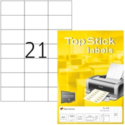 Etiket TopStick 8708 70x42.3mm wit 2100 stuks