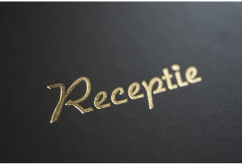 Receptiealbum Kangaro 26x21cm vakverdeling zwart-3