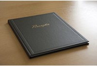 Receptiealbum Kangaro 26x21cm vakverdeling zwart-1