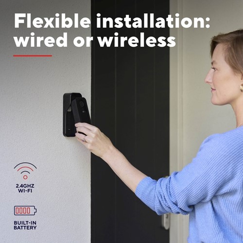 Deurbelcamera Trust DOORCAM-3000B Wi-Fi zwart 1 Stuk-2