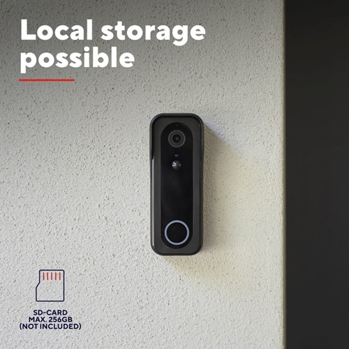 Deurbelcamera Trust DOORCAM-3000B Wi-Fi zwart 1 Stuk-3