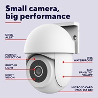 Beveiligingscamera Trust IPCAM-3900 buitenshuis Wi-Fi wit-1