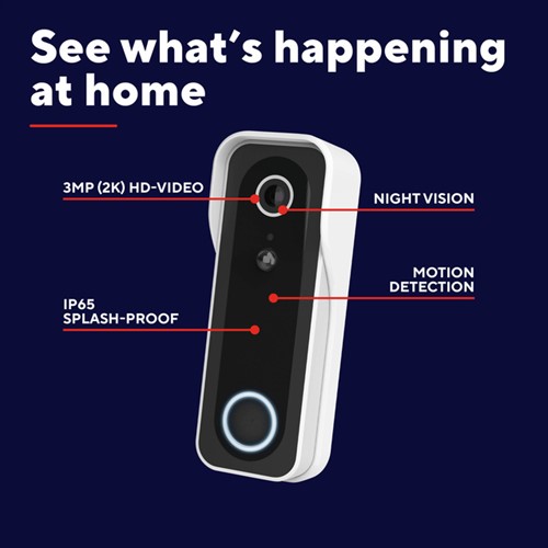 Deurbelcamera Trust DOORCAM-3000 Wi-Fi wit-2