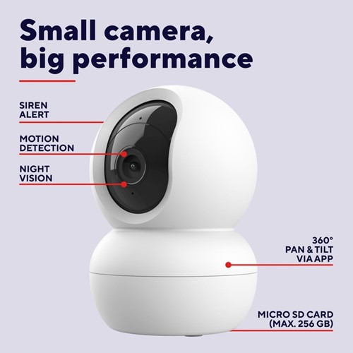 Beveiligingscamera Trust IPCAM-2800 Wi-Fi wit 1 Stuk-1