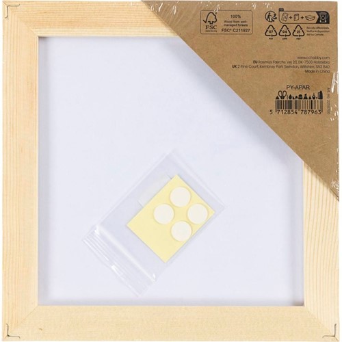 Canvaspaneel Creativ Company 158x158mm wit 1 Stuk-2