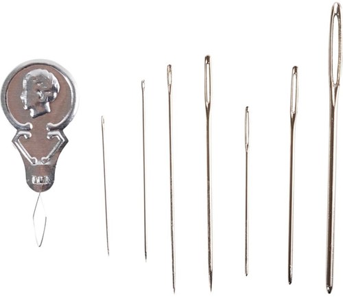 Naaldenset Creativ Company blister 8 delen zilver 1 Stuk-2