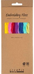 Borduurgaren Creativ Company 8mx1mm set 10 kleuren 10 Stuk