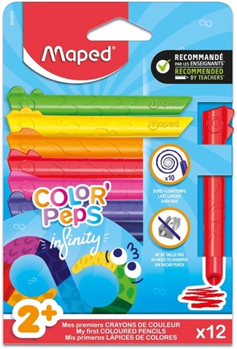 Kleurpotlood Maped ColorPeps Infinity 12 kleuren 12 Stuk