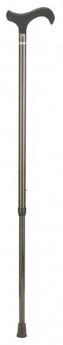 Wandelstok Able2 carbon soft derby handvat zwart