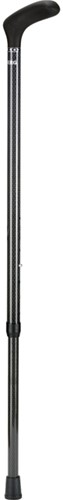 Wandelstok Able2 opvouwbaar carbon soft handvat zwart