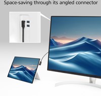 Kabel ACT USB-C hoek links/rechts USB-C hoek boven/beneden 10Gbps 2m-1