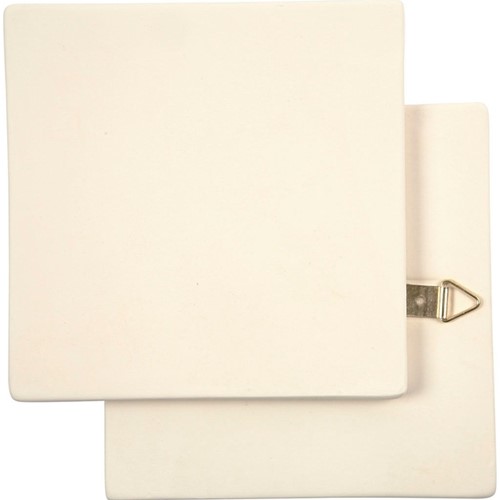Kunsttegel Creativ Company 130x130x7mm wit 1 Stuk