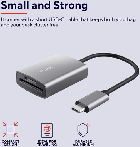 Kaartlezer micro SD Trust Dalyx USB-C-2