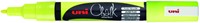 Krijtstift Uni-ball chalk rond 0.9-1.3mm  fluor geel
