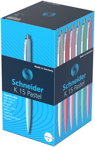Balpen Schneider K15 M pastel assorti 1 Stuk-3